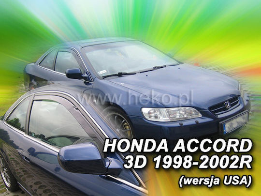 Heko Satz Windabweiser Vordere Dark Fime für Honda Übereinstimmung 2Stück