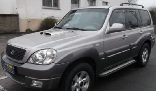 Heko Satz Windabweiser Vordere und Hintere Dark Fime für Hyundai Terracan 4Stück