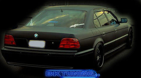 Heko Satz Windabweiser Vordere und Hintere Dark Fime für BMW Serie 7 4Stück