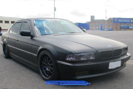 Heko Satz Windabweiser Vordere und Hintere Dark Fime für BMW Serie 7 4Stück