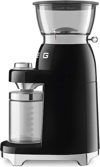 Smeg Електрическа Кафемелачка 150W с Капацитет 240gr и 8 Степени на Смилане Черна