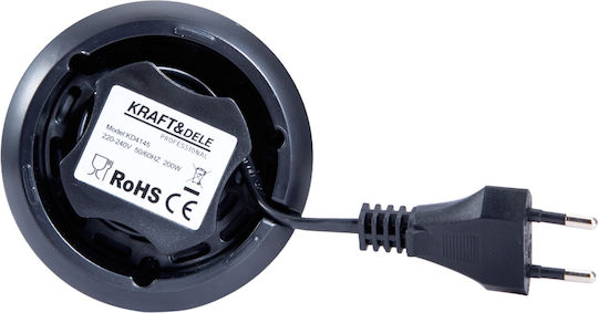 Kraft & Dele Râșniță Electrică de Cafea 250W cu Capacitate de 50gr Argintie