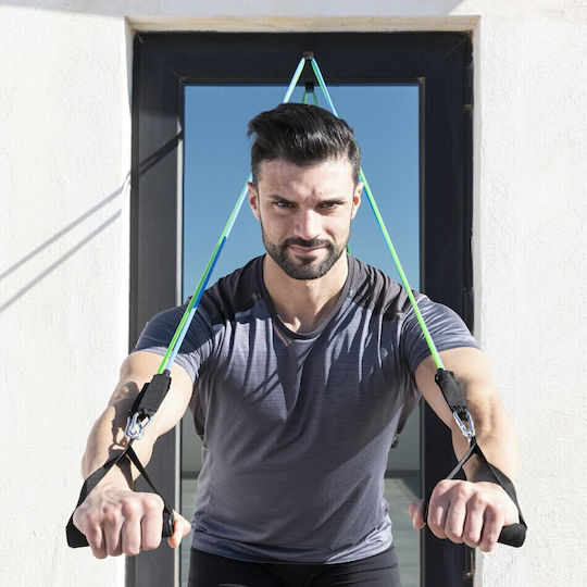 InnovaGoods Gymtube Resistance Bands with Handles Set 3pcs Multicolour