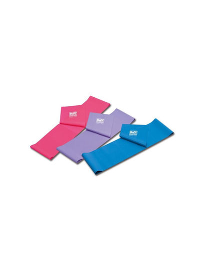 Body Sculpture Pilates Tape Ελαστικός Ιμάντας Γυμναστικής Μπλε 0.65m