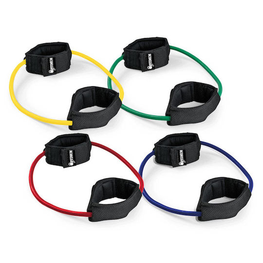 Optimum Tube Expander Лента за фитнес Кръгов спасителен пояс Труден с дръжки Зелен