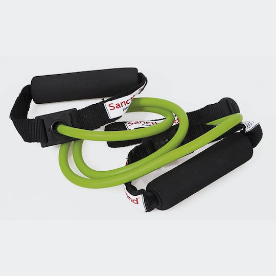 Sanctband Resistance Band Gymtube Moderate with Handles Green 1.2m