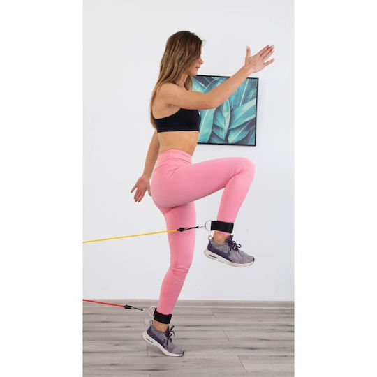 Eb Fit Тръбни Гуми За Фитнес С Дръжки Подредба 5 Бр Многоцветни 1.2м