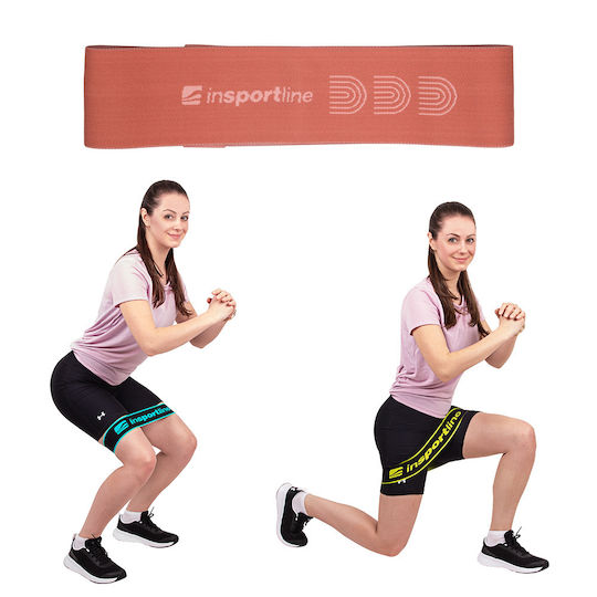 inSPORTline Band Hiplop M Resistance Band Figure 8 Moderate Pink 0.66m