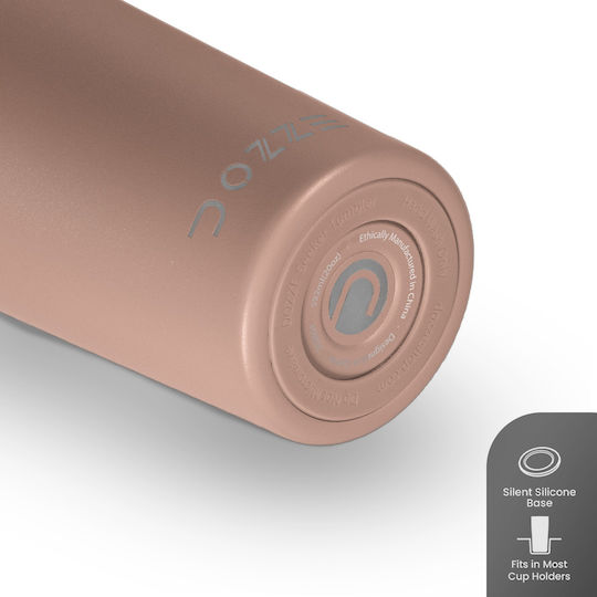 Dozze Monochrome Edition Stainless Steel Thermos BPA Free 592ml Guava Orange with Straw and Handle