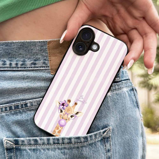 Sonique Stripe Stories Series Mobile Phone Case Motorola Moto E13 4G Lilac Giraffe Bubblegum