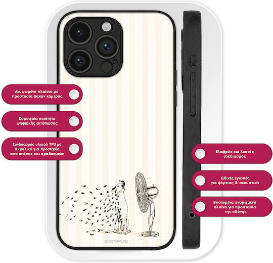 Sonique Stripe Stories Series Mobile Phone Case Motorola Edge 70 Fusion 5g Cool Dog