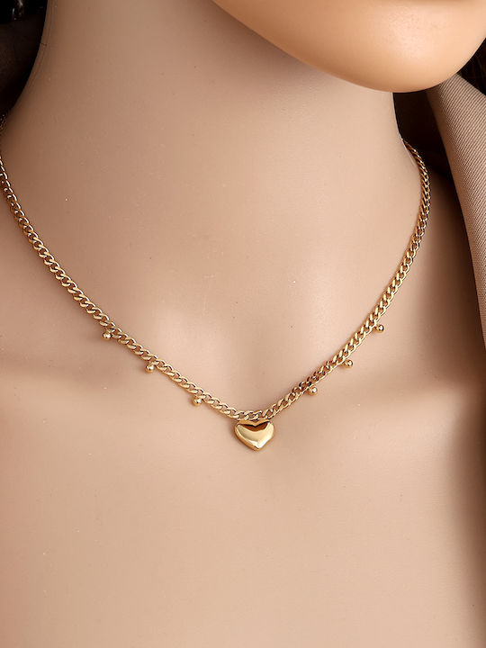 Papoulidis Jewellery Necklace Made of Gold Plated Steel Papoulidis Jewellery Necklace Made of Gold Plated Steel