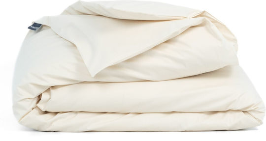 Valeria Home Παπλωματοθήκη Βαμβακερή Μονή 160x200 Λευκή