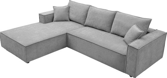 Maden Colțar cu Colțul din Dreapta Gri 279x203x90cm