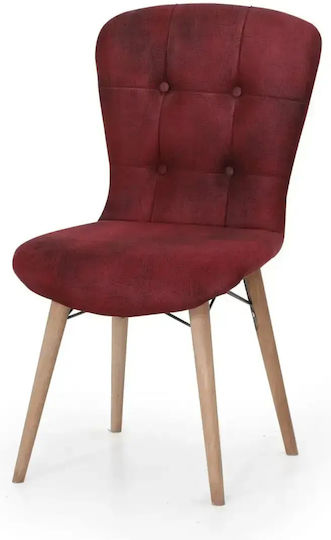 Scaun Sala De Mese Cu Material Textil Maro