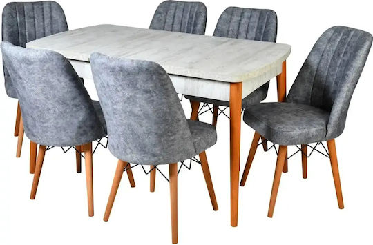 Scaun Sala De Mese Cu Material Textil Turcoaz