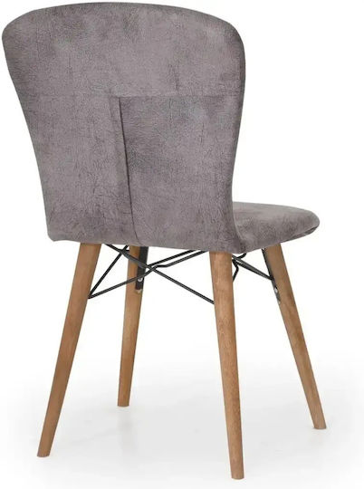 Scaun Sala De Mese Cu Material Textil Gri