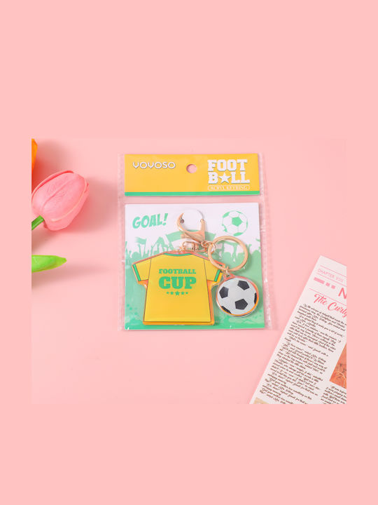Ключодържател Акрилен Soccer Жълт Hy-ysk8001