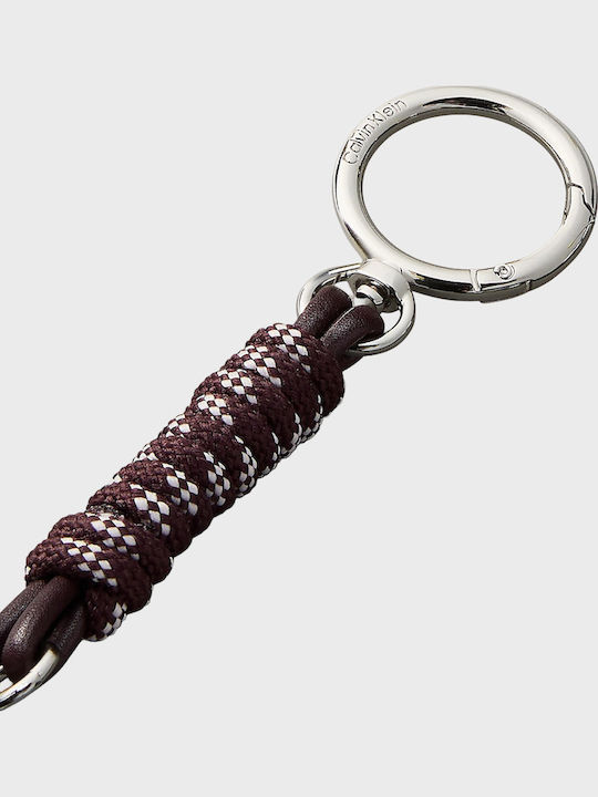 Calvin Klein Knotted Tassel Logo Bag Charm Brown Αξεσουάρ Female Brown Lv04f1311g-xm4