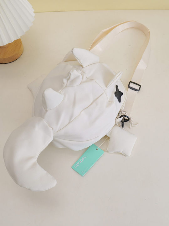 Kids Shoulder Bag White