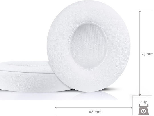 Beats Ανταλλακτικά Earpads SON-BEATSSOLO3-WHPU Λευκά