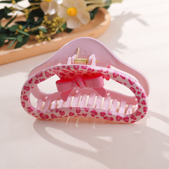 Seria Leopard Roz – Clamă Acrilică De Păr Cloud – 13cm