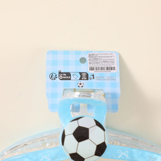 Clamă De Păr Soccer Încrucișată – 13 Cm