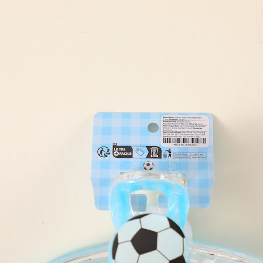 Clamă De Păr Soccer Model Încrucișat 13 Cm