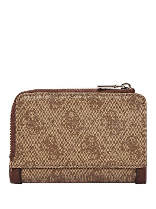 Guess Logo Γυναικείο Πορτοφόλι Καφέ 58142894195071