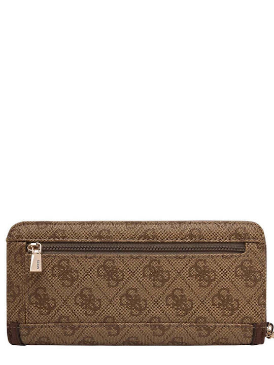 Guess Logo Γυναικείο Πορτοφόλι Καφέ 58142743167359