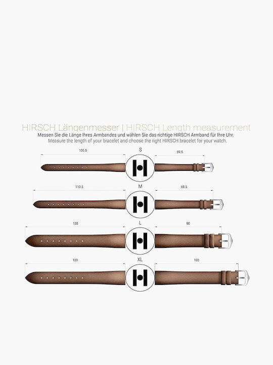 Hirsch Leather Strap Black 20mm