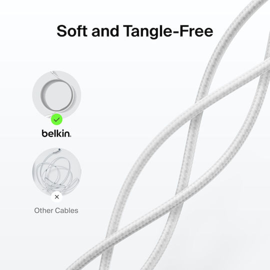 Belkin Boostcharge Kabel USB-C männlich - USB-C 60W Weiß 2m CAB024hq2mWH