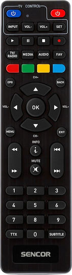 Sencor SDB 524T Ψηφιακός Δέκτης Mpeg-4 Σύνδεσεις SCART / HDMI / USB