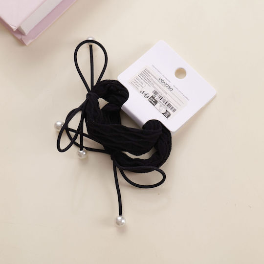 Set of Modern Hair Scrunchies – Pearl Bow