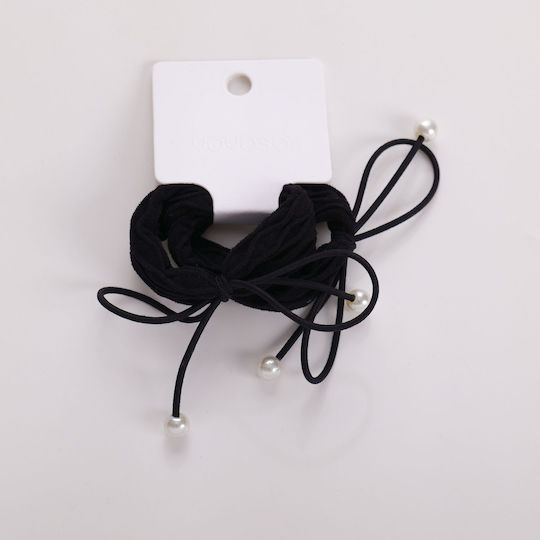 Set of Modern Hair Scrunchies – Pearl Bow