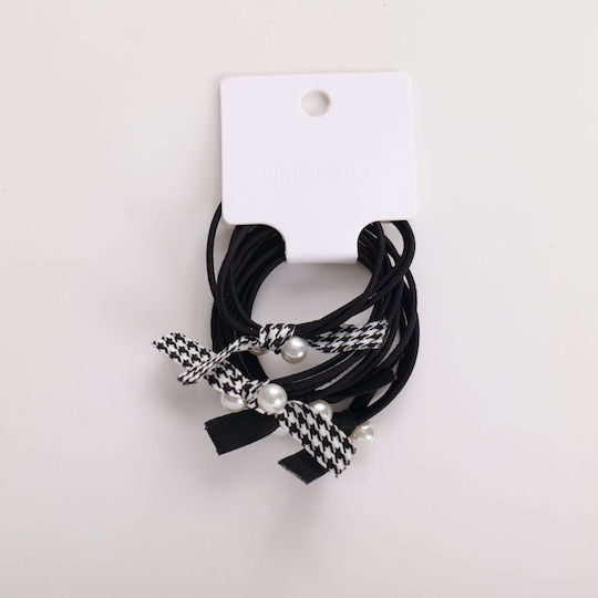 Set of Modern Hair Scrunchies – Pearl Bow