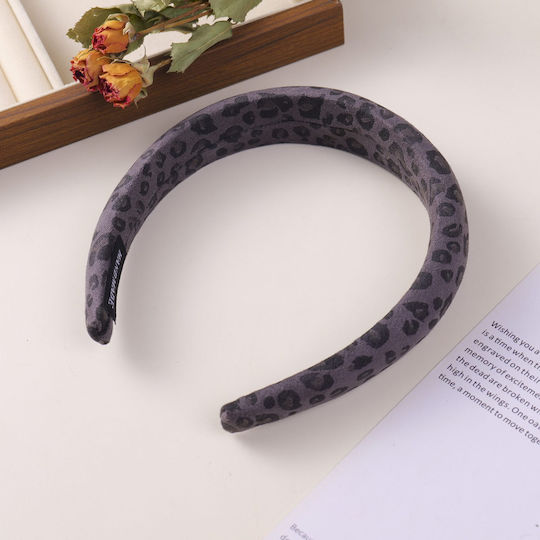 Leopard Print Series Στέκα Μαλλιών – Γκρι