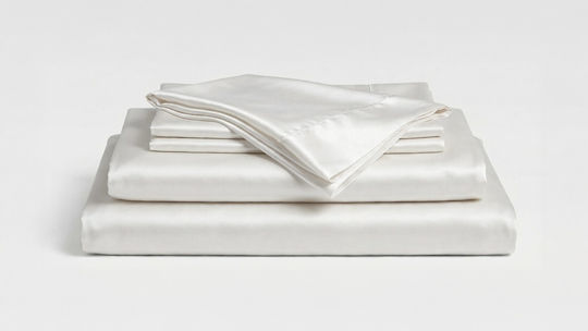 Valeria Home Duvet Cover Set 240x220cm King Size With 2 Pillowcases Sheets Maria 100% Pure Mulberry Silk Duvet Size Silver
