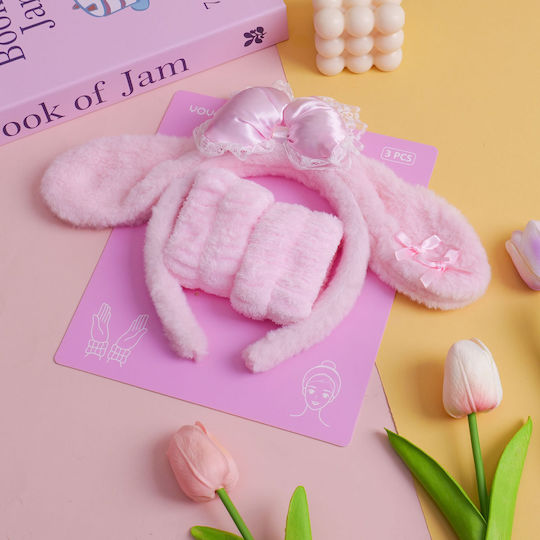 Set Dantelene Kordela Mallion & Perivrachionia 3 Stück – Rosa