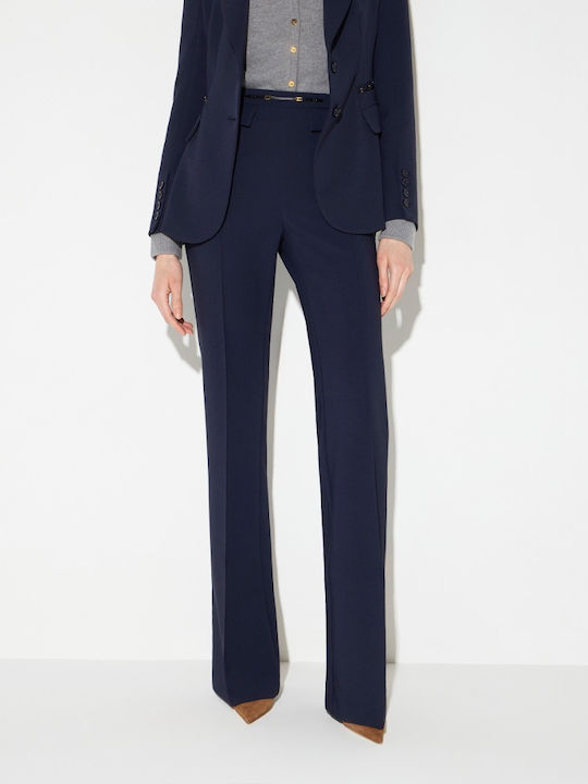 Damen Stoffhose Dunkelblau