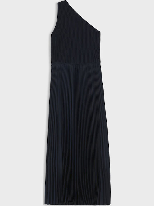 Rochie de vară Midi Rochie-cămașă Albastru închis