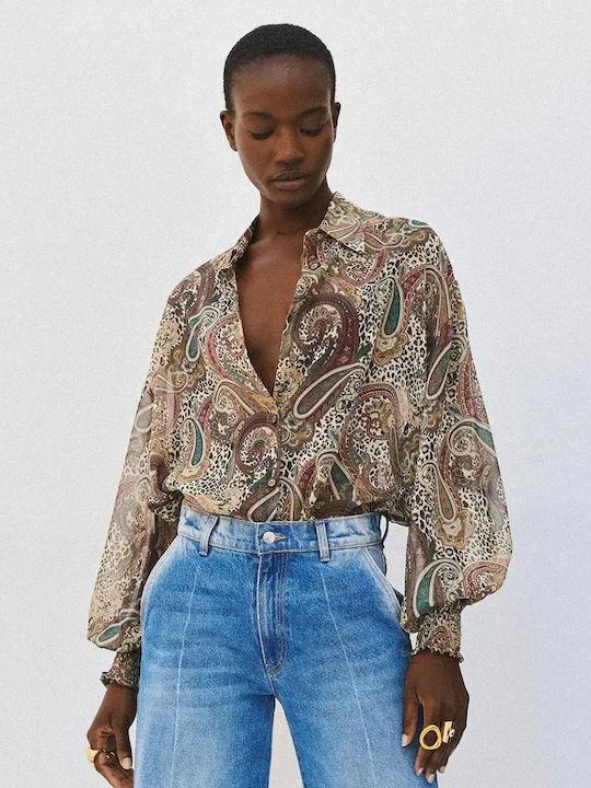 Long Sleeve Women's Printed Shirt