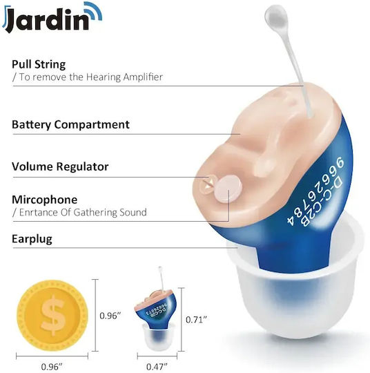 Kalaxio Set T1 Digital Invisible Hearing Aids CIC In-Ear 123db
