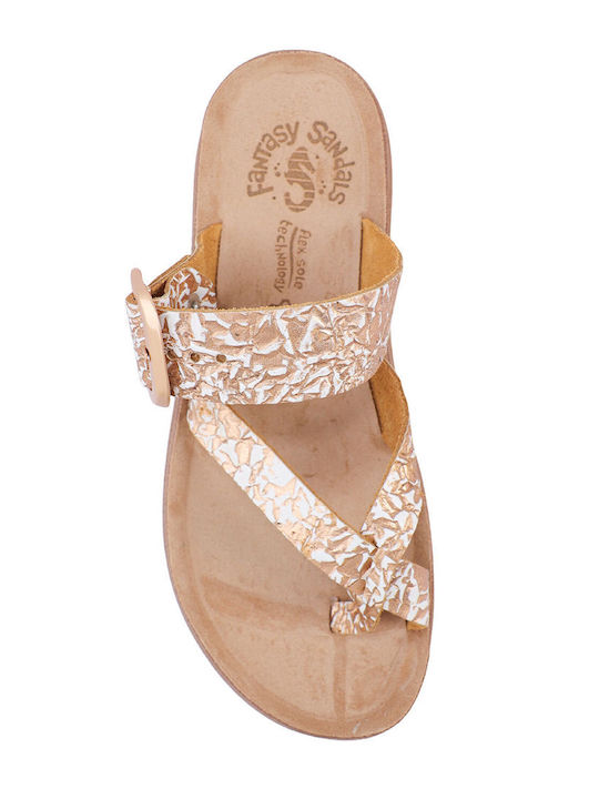 Constantia Damen Anatomisch Flache Sandalen Beige