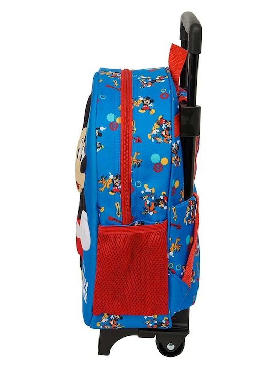 Safta Mickey Mouse 3d Σχολική Τσάντα Τρόλεϊ Νηπιαγωγείου 27 x 3 x 33εκ