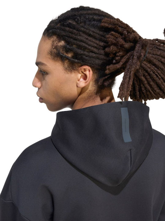 Sportswear Hooded Cardigan Black