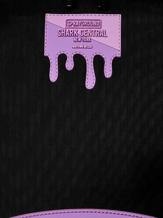Sprayground Σχολική Τσάντα Πλάτης Γυμνασίου - Λυκείου Shark Central Light Purple DLXS 29.21 x 15.24 x 45.7εκ