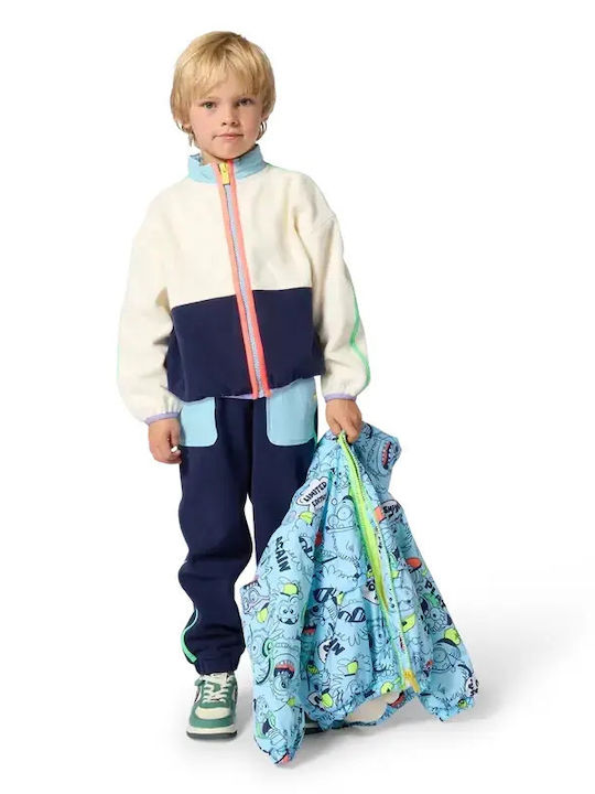 Kids Casual Short Jacket Light Blue