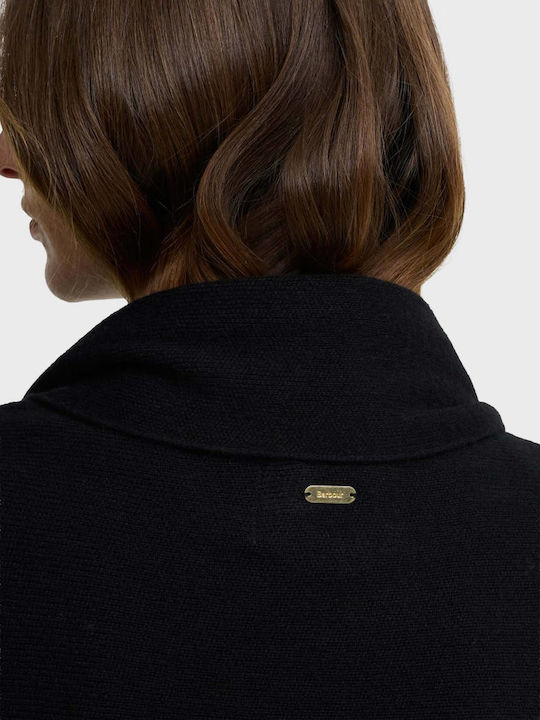 Damen Gestrickt Halswärmer Schwarz