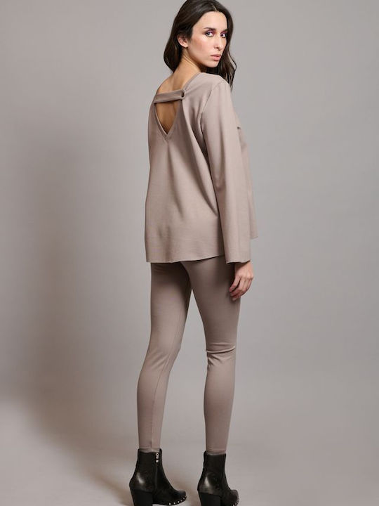 Training Damen Leggings Grau